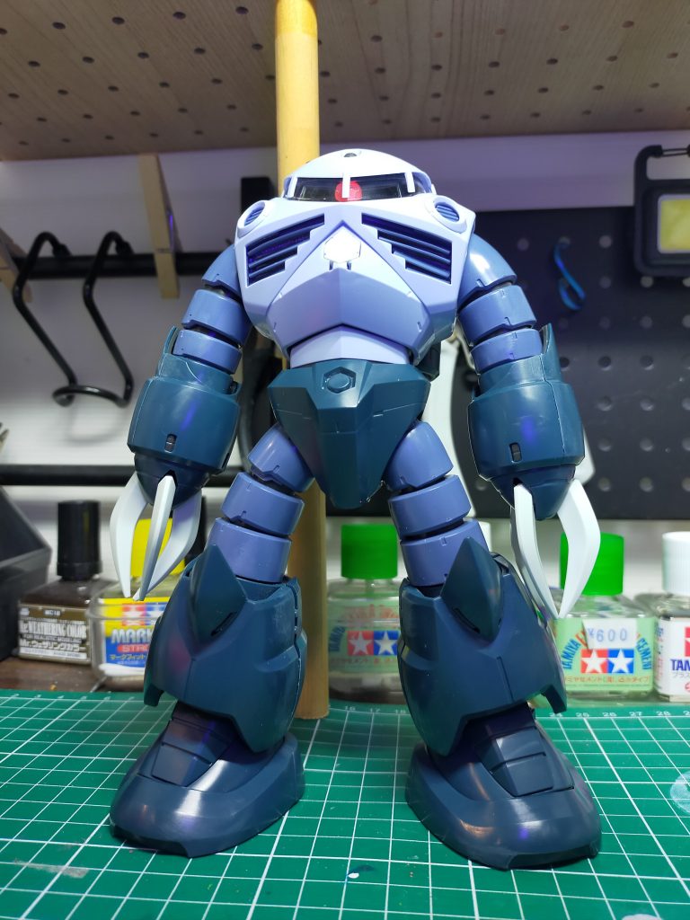 制作途中の素組みトップコート、墨入れウェザリングなど加えました！！みんなも作って見て！🦀