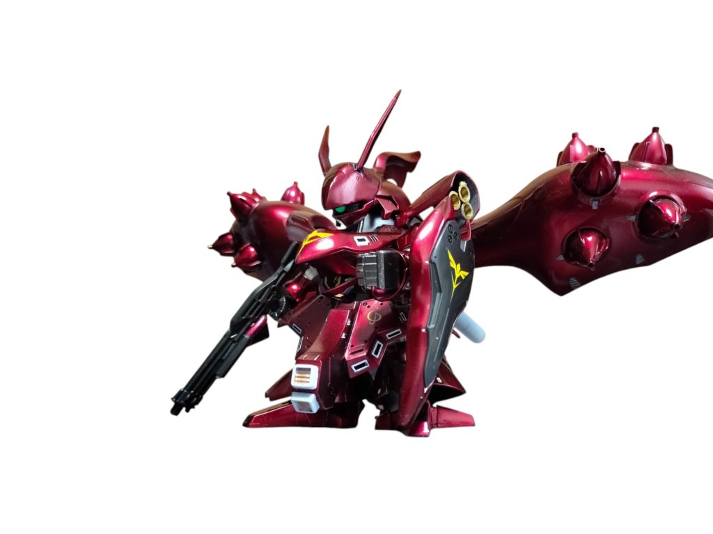 白バック。なんちゃってキャンディ塗装ですがデザインに良く映える!(zaku-kao2)