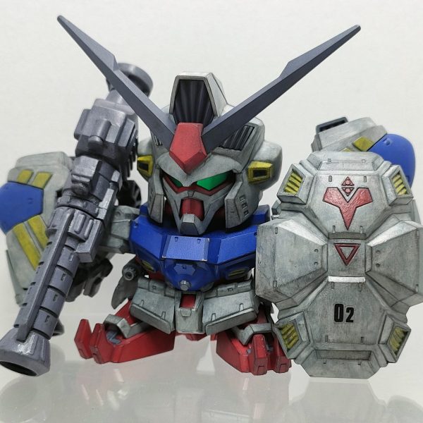 BB戦士　ガンダムGP02 筆塗りウェザリング