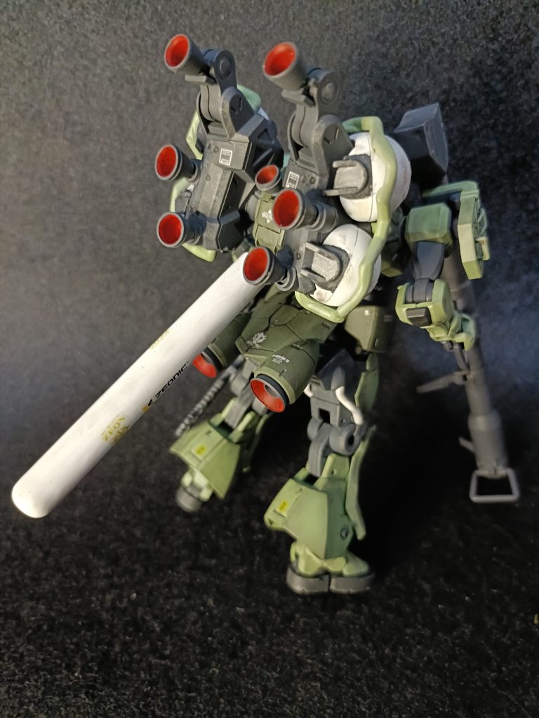 背面。バックパック大きすぎです。