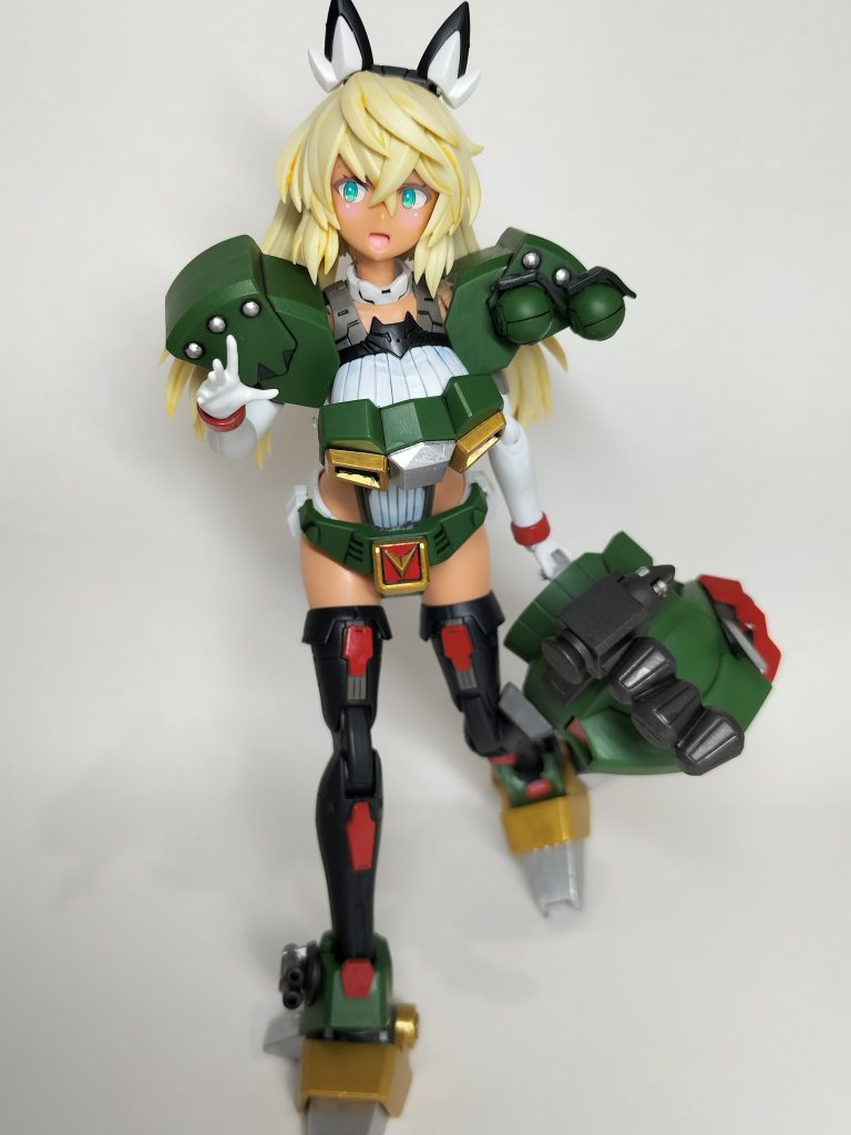 ヘルメットを外して✨️髪はコピックペンでスミ入れしてみました(gundam-kao6)