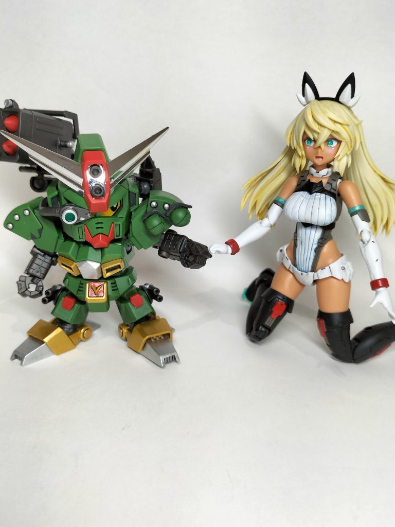 そして宿敵( 友)となったとさ。さて、どちらも素晴らしいキットで大満足でしたね〜!後は武者ですがキットが手に入らないのが当面の課題です(gundam-kao9)中古ショップ巡りしかないですね。最後までご覧いただきありがとうございました✨️