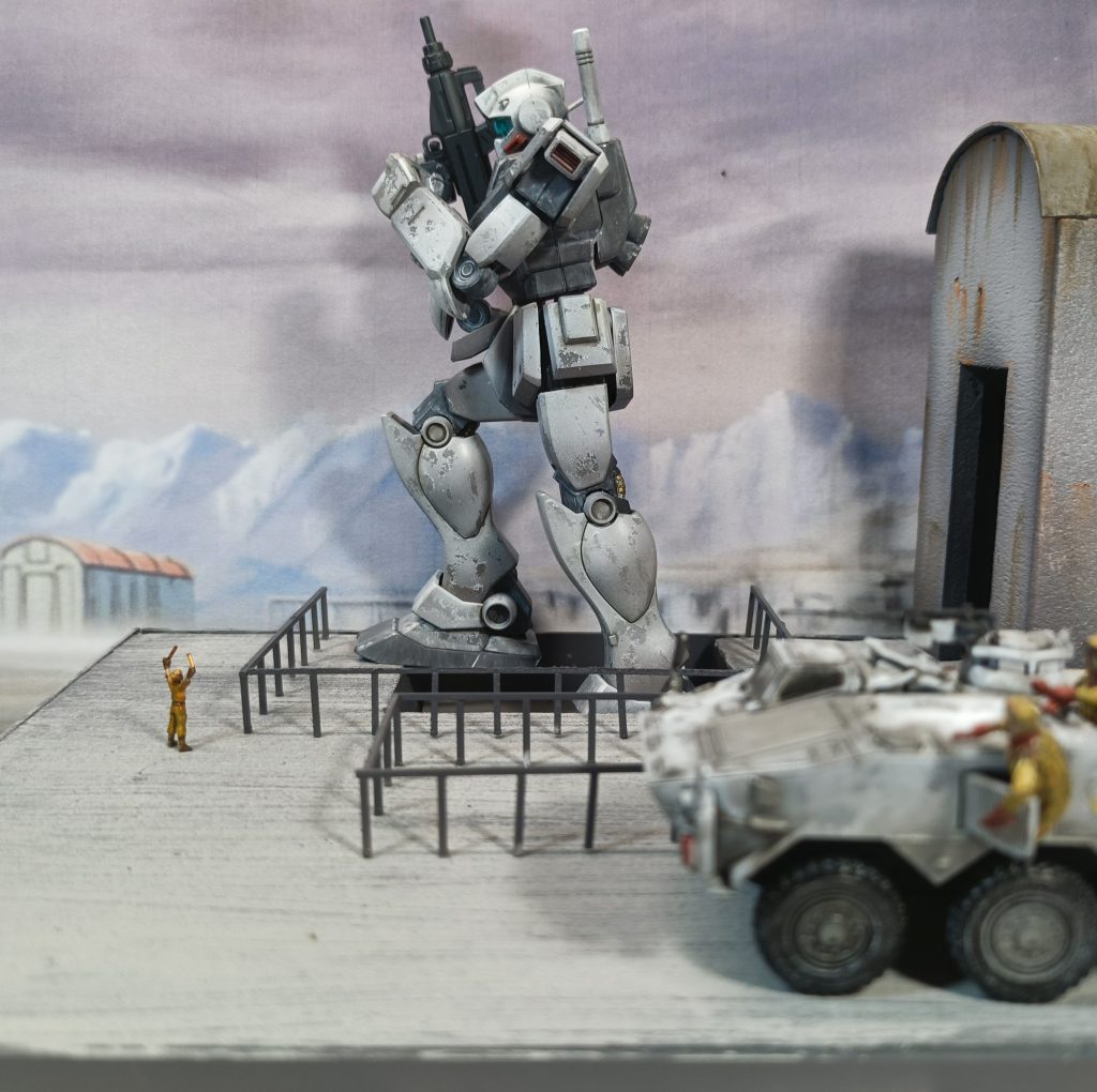 1/144整備員を追加しました。なんとなくマクロスの発艦シーンをイメージして