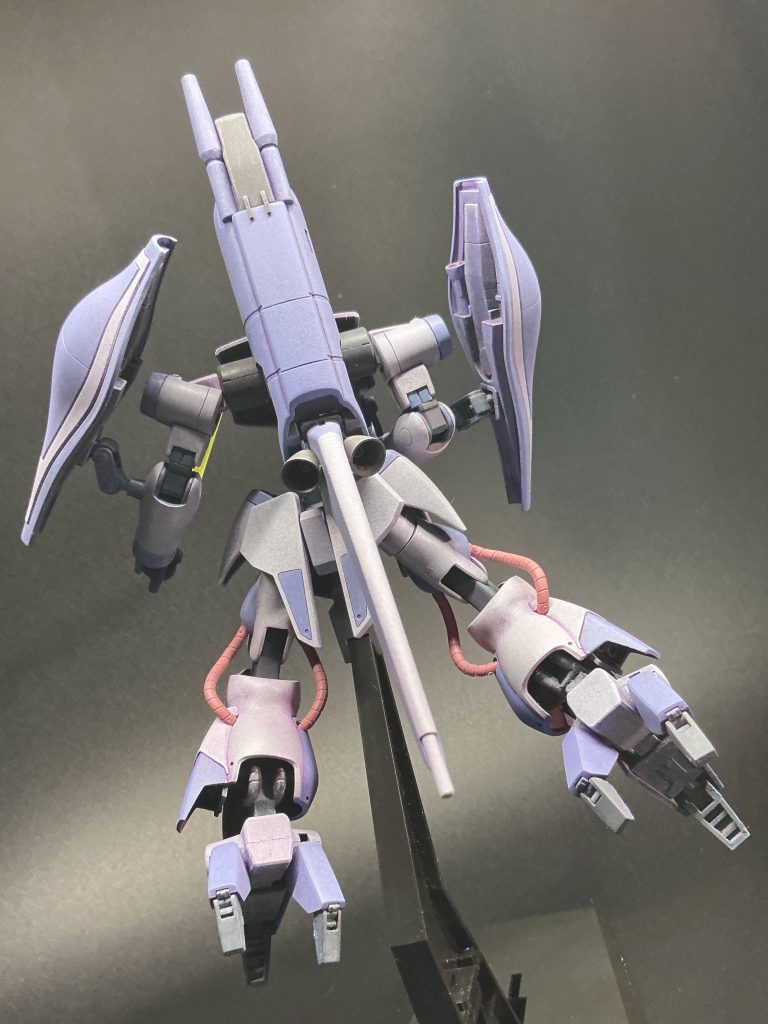 それっぽいカンジになったところで、買ったまま一度も使ってなかったMr.ウェザリングカラー レイヤーバイオレットでウォッシングして完成としました…