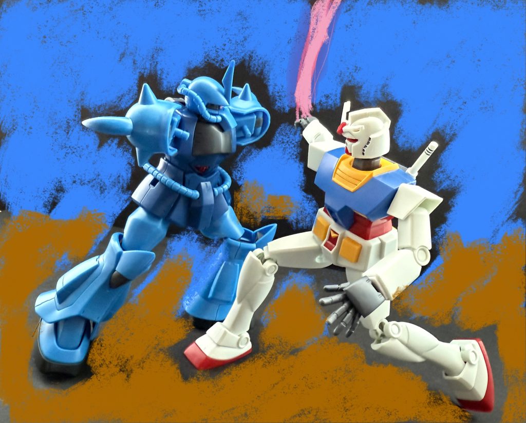 …なんと雑な再現シーンか。 こんな感じにグネグネ動かせるのもちょっと楽しいのだ。夏休みの針金工作。やってみよう!