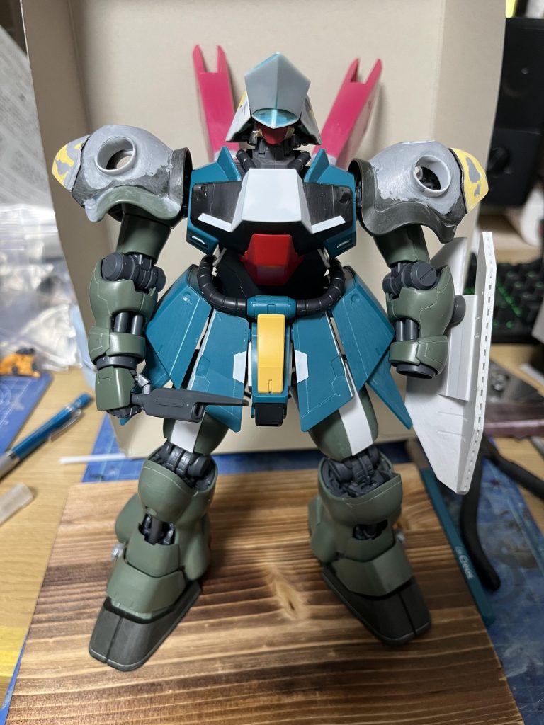 パテは最小限にできるだけミキシングで