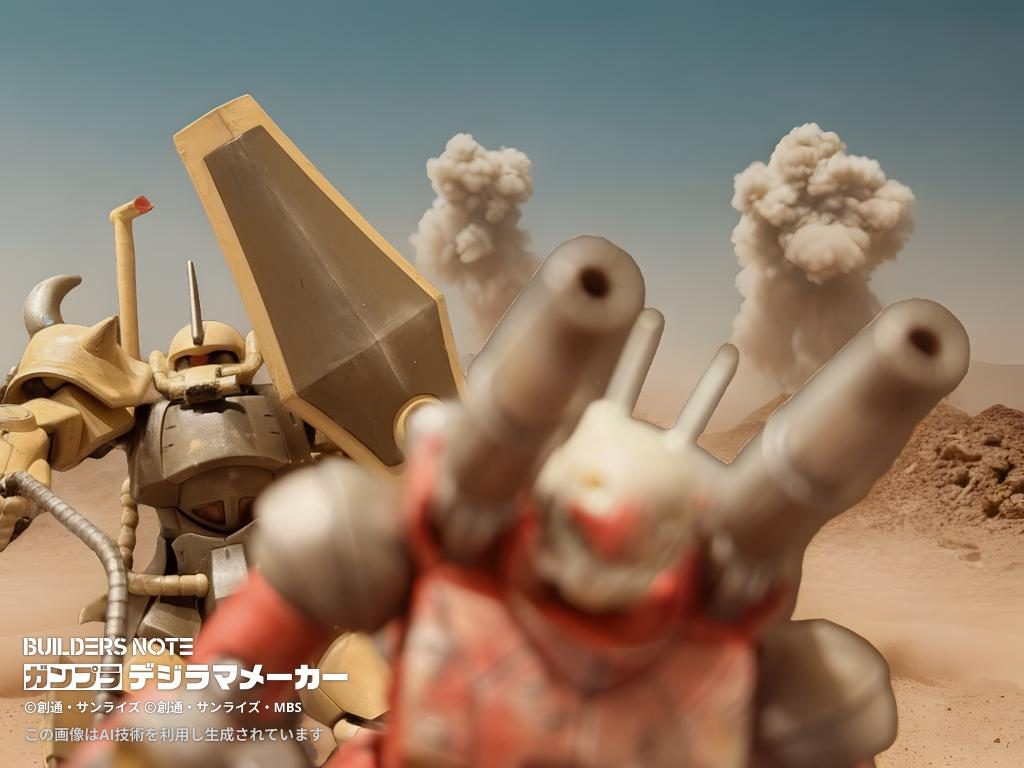 デジラマですガンキャノンを襲わせました笑