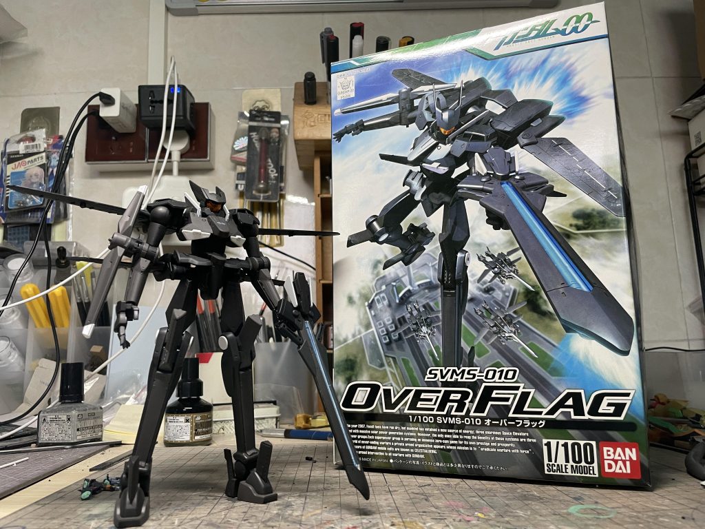 オーバーフラッグは素組み＋つや消しで仕上げしました。