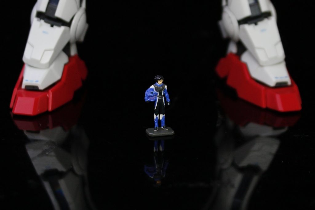 刹那・F・セイエイのフィギュアも塗装しました。