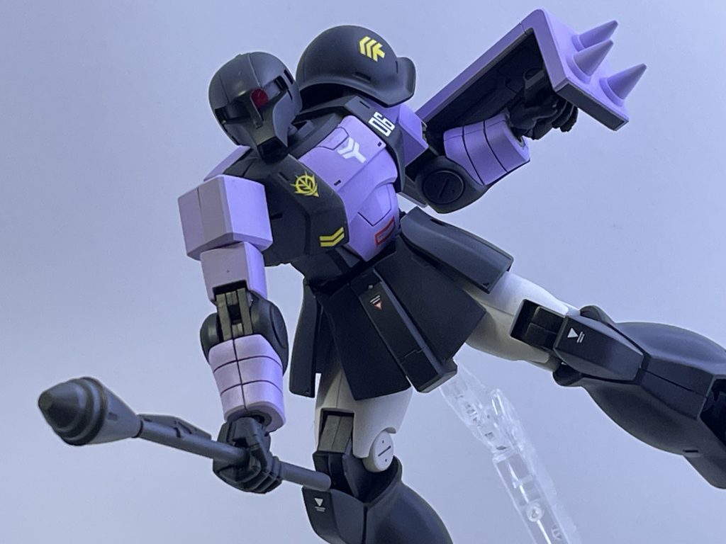 古いキットなので可動はイマイチ(･_･;