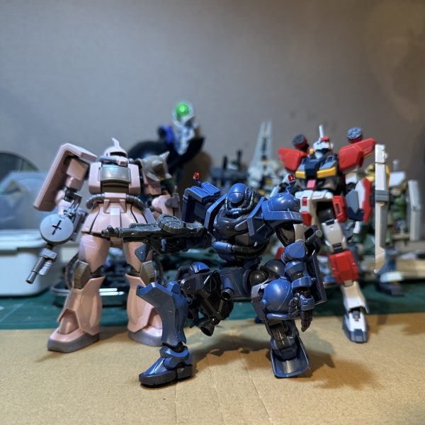 今月はリーベンやらカルバリーやらブラッカリィやらが届いてしまうので、罪崩しをしておきました。にしても、ジーラインってもはや宇宙世紀のデザインじゃないっすネ(^^;)