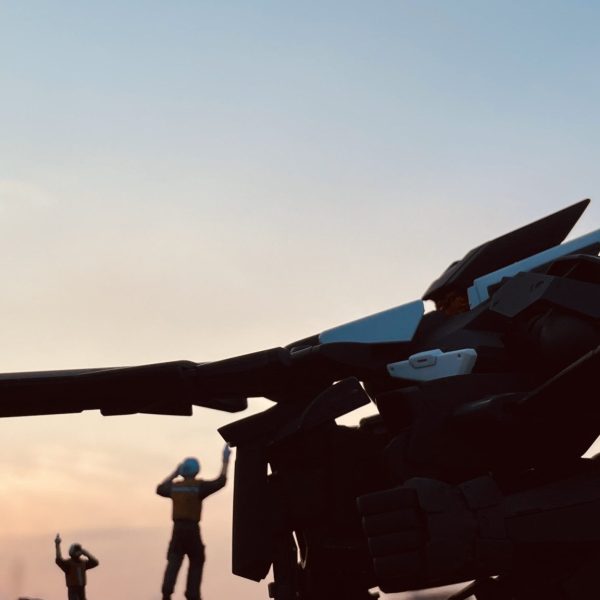 夕焼けの駐機場