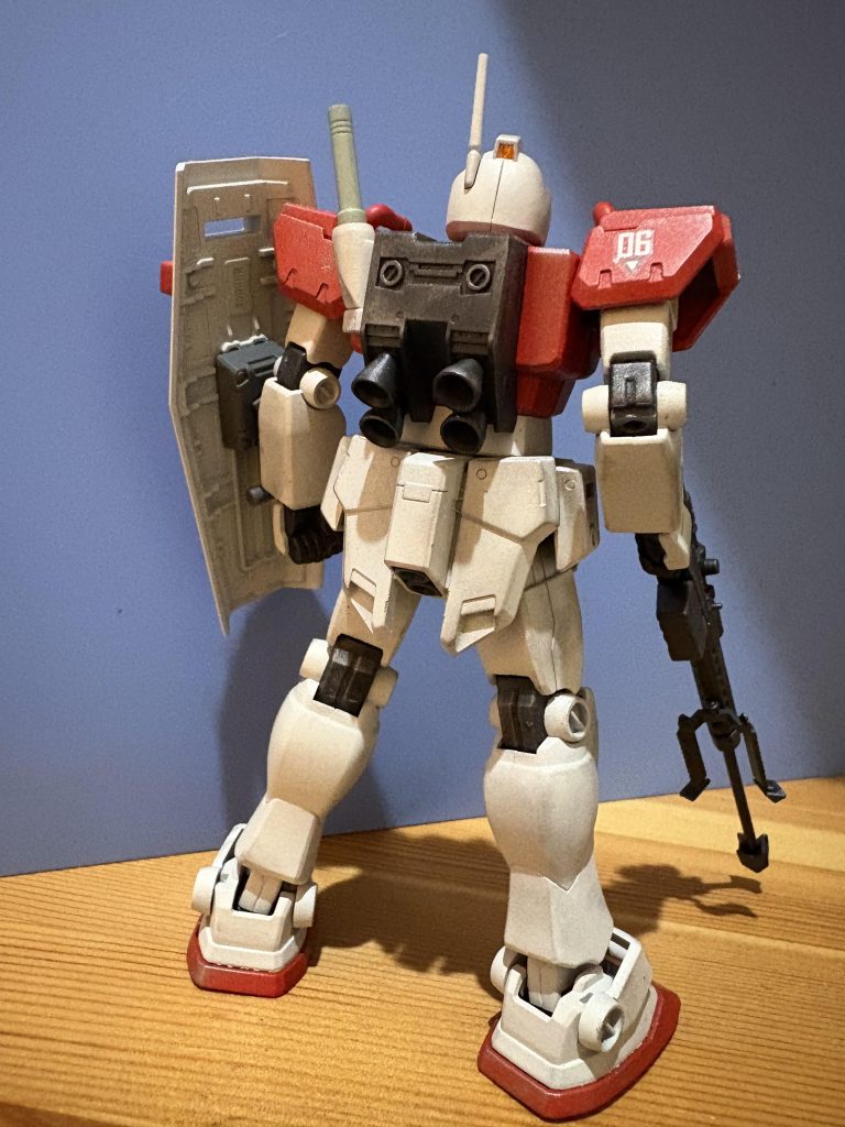 背面。ワグデイルの腰。ジム改のバックパック