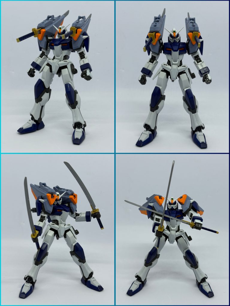 近接格闘装備「ガンリュウジマ」。肩に装備した「ガレールス」というアーマーに差す刀「ニテンイチリュウ(天)(地)」のみで闘うまさに決闘用というべき形態。