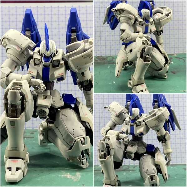ウルトラマンフレーム内蔵の効果、なかなか綺麗な膝立ち姿。跳び蹴りもいけます！まだまだ調整段階ですが方向性は良さげです😊（1枚目）