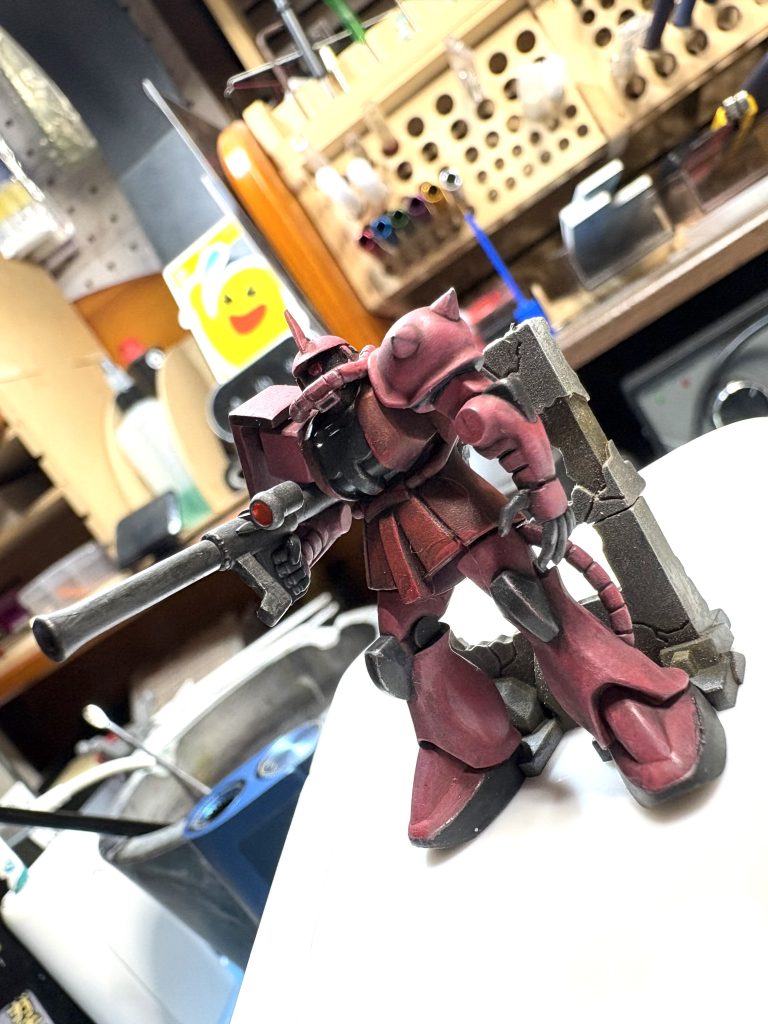 ノンスケール チョコサプ シャアザク ～暑いのでダラダラ筆塗りＶｅｒ～–6枚目/制作者：おーしゃん