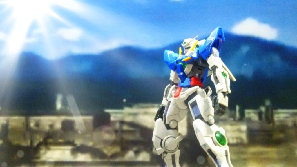 ＲＧエクシアの脚の可動不満あるなら棒立ちで飾ればええんちゃう？