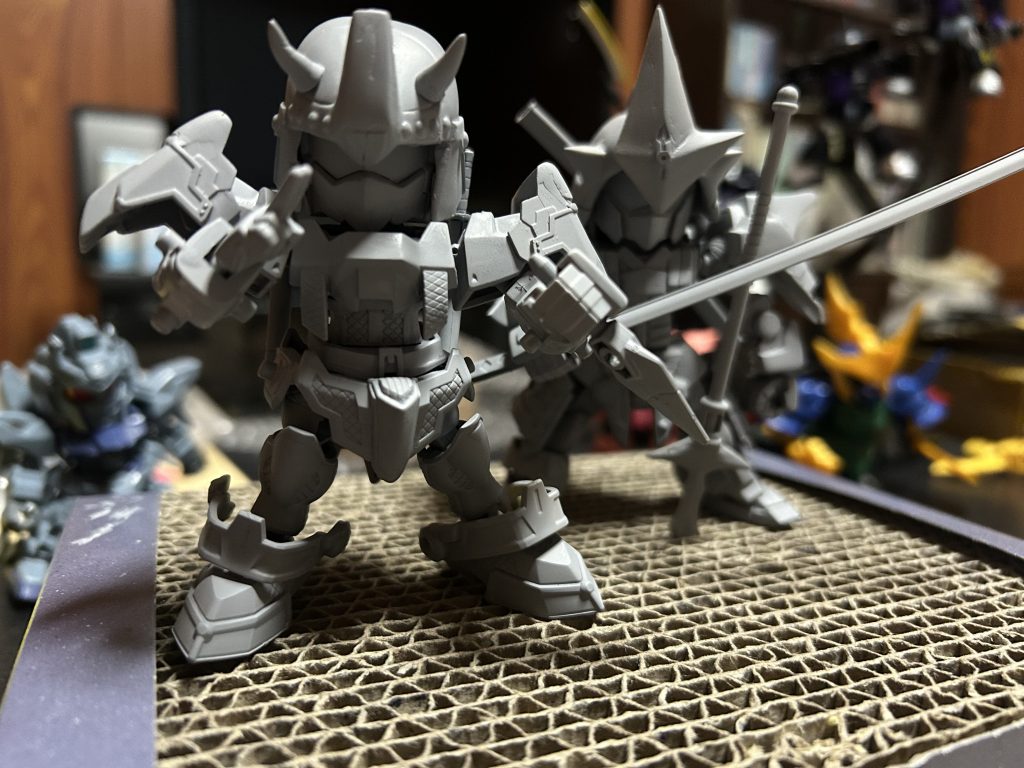 制作同時進行の百鬼丸とパシャリ。