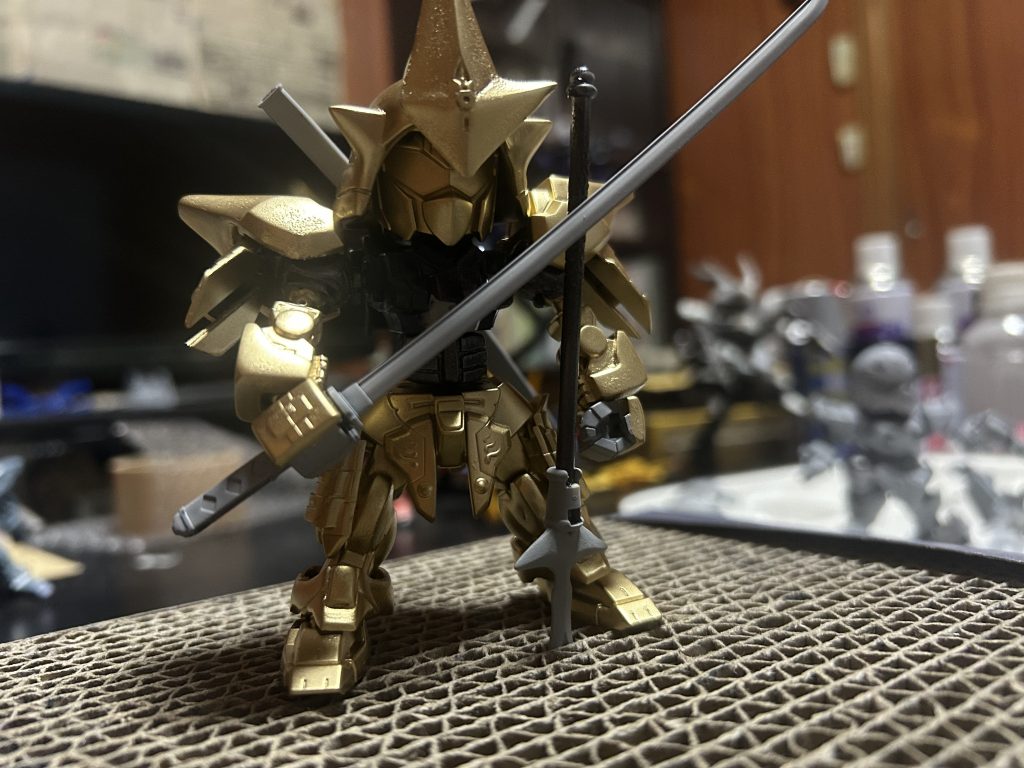 主要部分だけ塗った状態