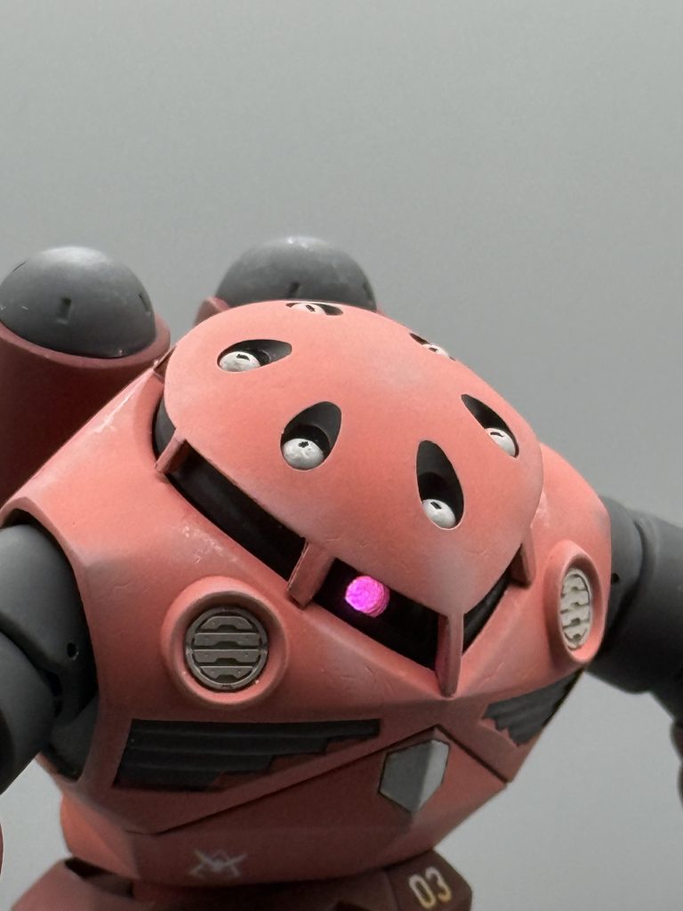 光らせました💡