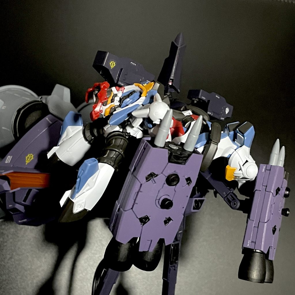 お姫様抱っこも仮組中のクアックスで再現