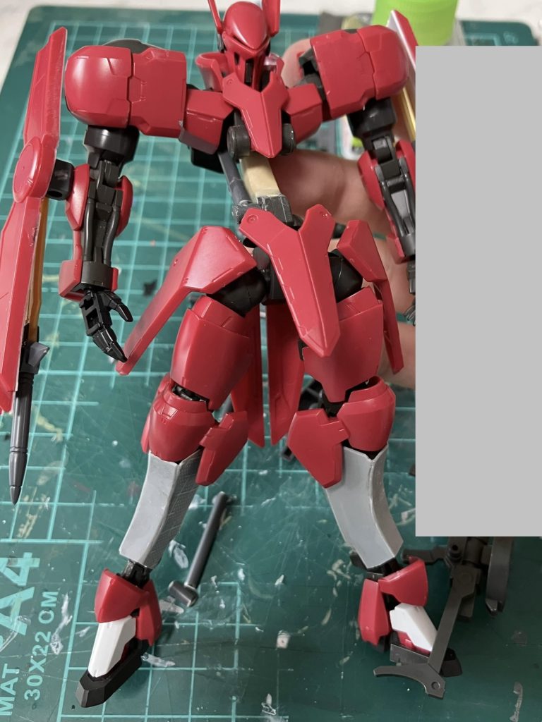 胴体と膝下延長後 