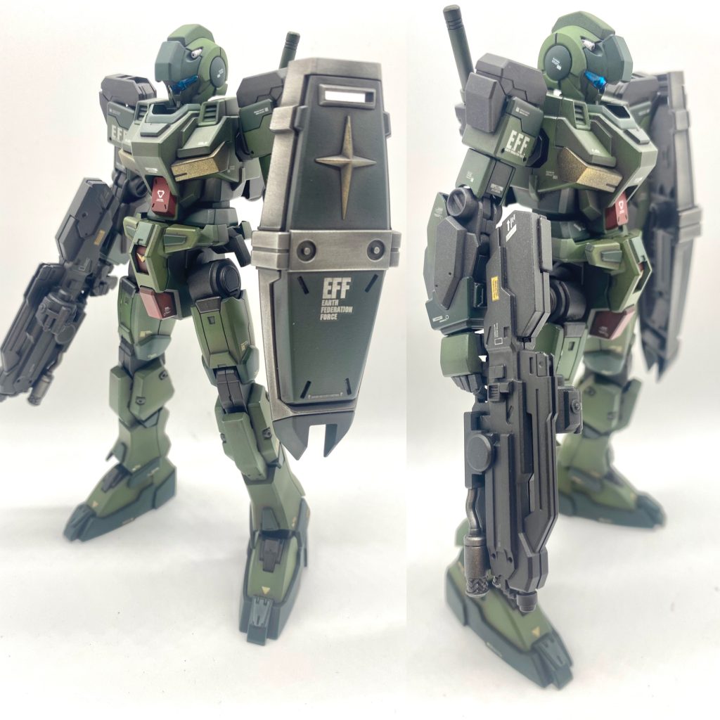 ジーライン本体の写真になります。本体だけの時も考えて、アーマー含め全体的なカラーパターンを考えました。個人的には、うまく纏まったと満足しています。