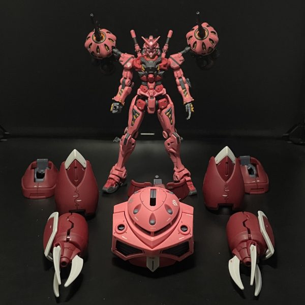 アーマード赤いガンダム (ズゴック風チョバムアーマー装備)