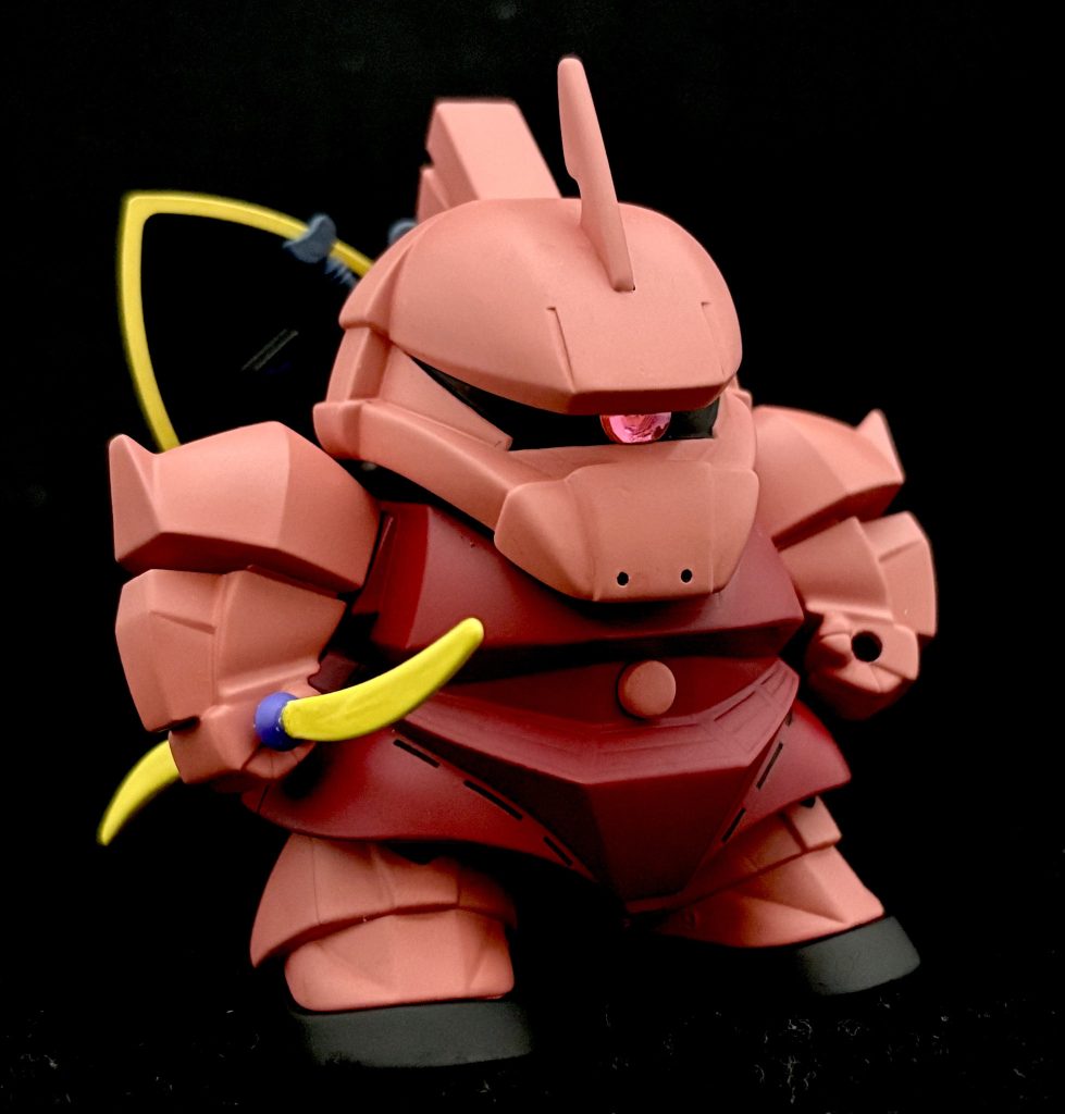 ナギナタは軟質パーツなので、ソフビカラーを使用しました。