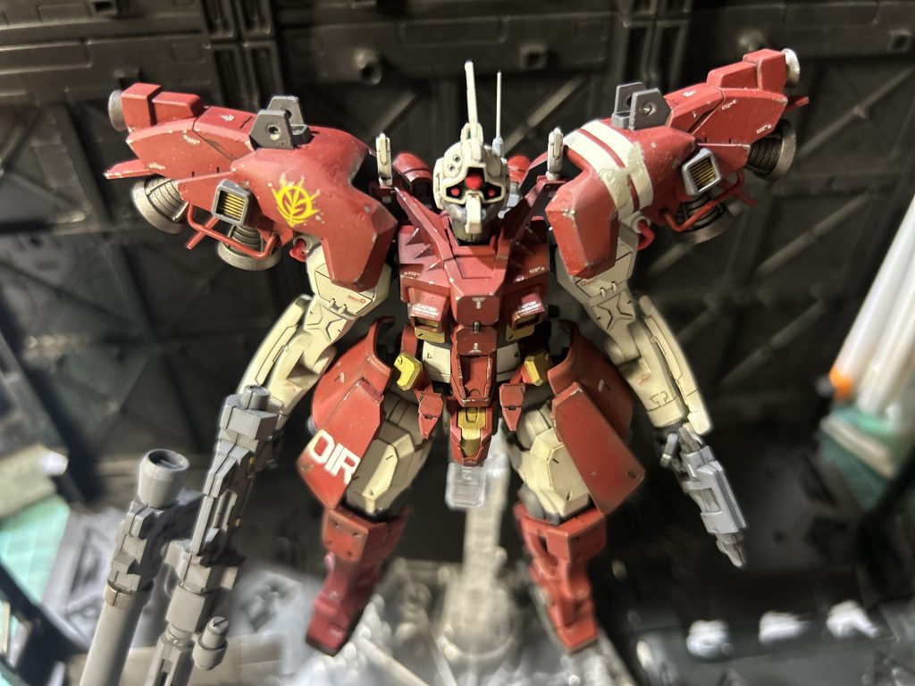 腰のバインダーに記載されているのは、01Rと入れてます。型式が gMS-01 なので、gMS-01R の略で入れてますー😄