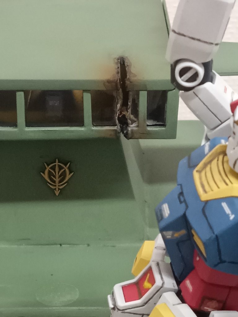 艦橋部アップ。 別角度から!