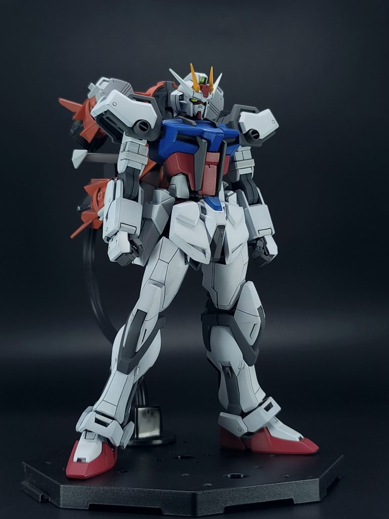 白青赤配色全塗装、スジ彫り、シタデルでの部分筆塗りなど習作