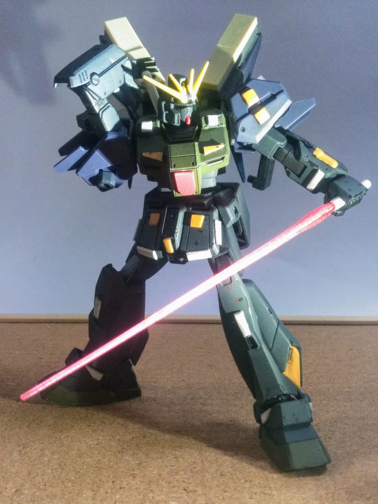 ゲーム📺🎮は未プレイなクセに『スーパーロボット大戦 30』の主人公機体である『ヒュッケバイン30th』に一目惚れした｢UP主｣😌🌸💕｢熱いリビドー｣を押さえる事が出来ずに『見えると嬉しいな』を実行です😤💨💨『ヒュッケバイン30th』は『ビーム・ソード』を装備しています 😚これには｢｢｢ビームサーベル抜刀‼️｣｣｣で対応出来ますね 😆🎶