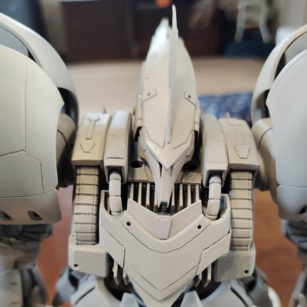 閲覧ありがとうございます！先日のキュベレイダムドの続きです！サフを吹いてみましたさすが大型キット！スプレー缶1.5本を使用しましたこれから傷と粗探しを始めますバックパックは思うところがあり、まだ付けていませんまだ、改造の余地がありそうだったので次回に回しますまだまだ直さなくてはならない所が多いと思いますが、サフ吹きした後ってカッコいいですよねあえて言いますこれで完成でもいいんじゃないかなぁ〜さて、次回よりもう少しバックパックの改造を行います（1枚目）