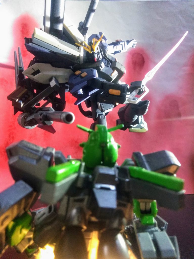 もう一つ！必殺技❗❗｢｢｢間合いに入った！これで、キメル‼️｣｣｣｢｢｢ロシュセイバー・オーバーブレイク❗❗❗｣｣｣ コッチは大出力ビームサーベルでイッテみますね 🤗 ※DLC「エキスパンションパック」にて追加された｢ブラックホール・エンジン｣のエネルギーを｢ビーム・ソード｣に転化して繰り出す必殺技。両手に装備した｢グラビトン・ライフル｣を1発ずつ撃ち｢ビーム・ソード二刀流｣と｢リープ・スラッシャー｣の波状攻撃を繰り出した後、最後は｢左手のソード｣を投げ捨て、｢右手のソード｣の出力を高めて巨大な刀身で両断する。攻撃力と消費ENは「フルインパクト・ブラックホール・キャノン」と同じである