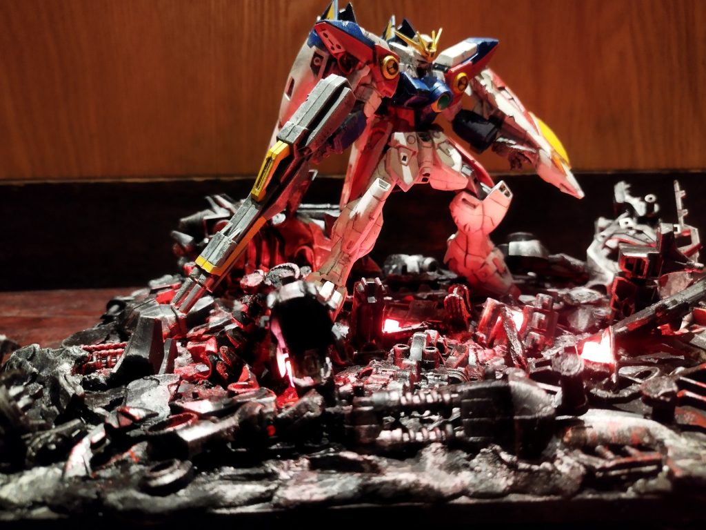 【リーブラ最終決戦】ウイングガンダムゼロ–8枚目/制作者：Hw