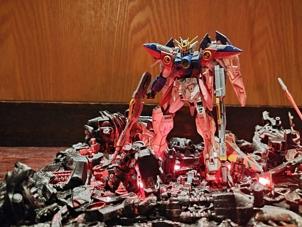 【リーブラ最終決戦】ウイングガンダムゼロ–3枚目/制作者：Hw