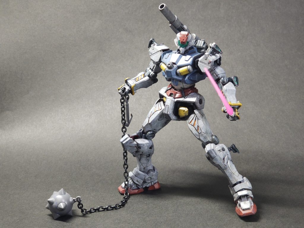 ビームサーベルのランナー(SB-13)が三枚ほど机の上にたまっていたので一本だけ切り出しました。