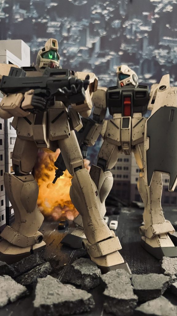 照明の雰囲気をかえてもう一枚。背景は箱庭技研さんの「都市」を上下逆さまにして使用しています。