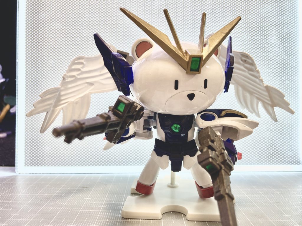 このゼロカスはプチッガイ作品作り始めたばかりでまだ試行錯誤中でトサカを付けてませんでした。