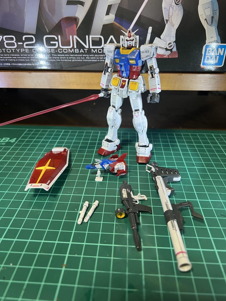 作品名：RGガンダムについて<p>そういえばスミ入れしてないじゃん まぁ2.0で入れればいいよね…</p>