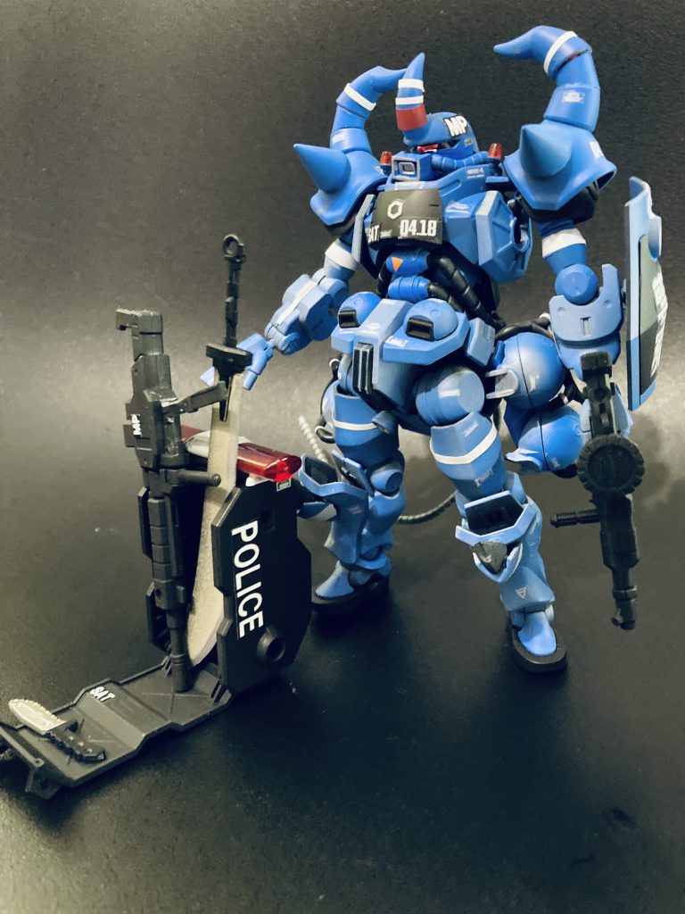 今プラモデルを2.5次元で漫画風にするのが自身ハマっていますが今回はカッコイイ軍警ザクのキットをラルさんの意思を継ぐグフにしたくてカラー制作しました😀いつもご覧頂き本当にありがとうございます✨