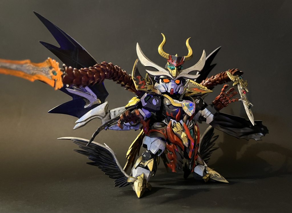 聖盾ゼロクワイエットの暴走により亡骸となる騎士キャリバーンしかしクイーンエアリアルから授けられた王剣キングキャリバーとお供の水星タヌキ[スレッタ]を取り込み古の魔王として復活した