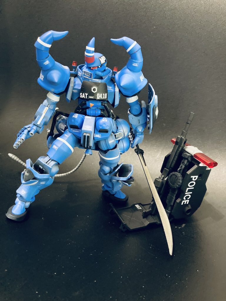 HG1/144 軍警ザクを使って、もうひとつの世界のグフを妄想しました✨
