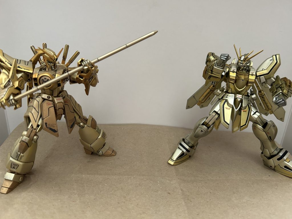 以降、ドラゴンガンダムvsゴッドガンダム戦を再現。シャッフル同盟との戦いの中で自分的にブッチギリで好きな話です。cv山口勝平さんの演技に感動しました。 ガンダムファイト！ready    GO！！！