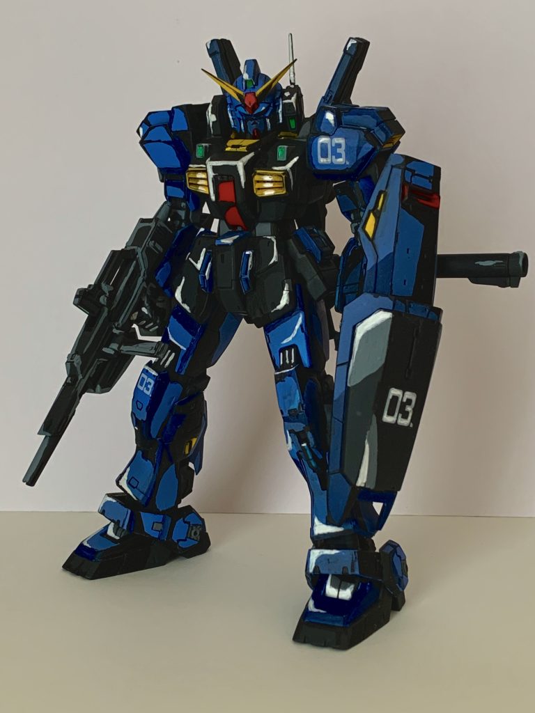 RX-178 ガンダムMk-II(ティターンズ仕様)アニメ塗り–3枚目/制作者：フチお