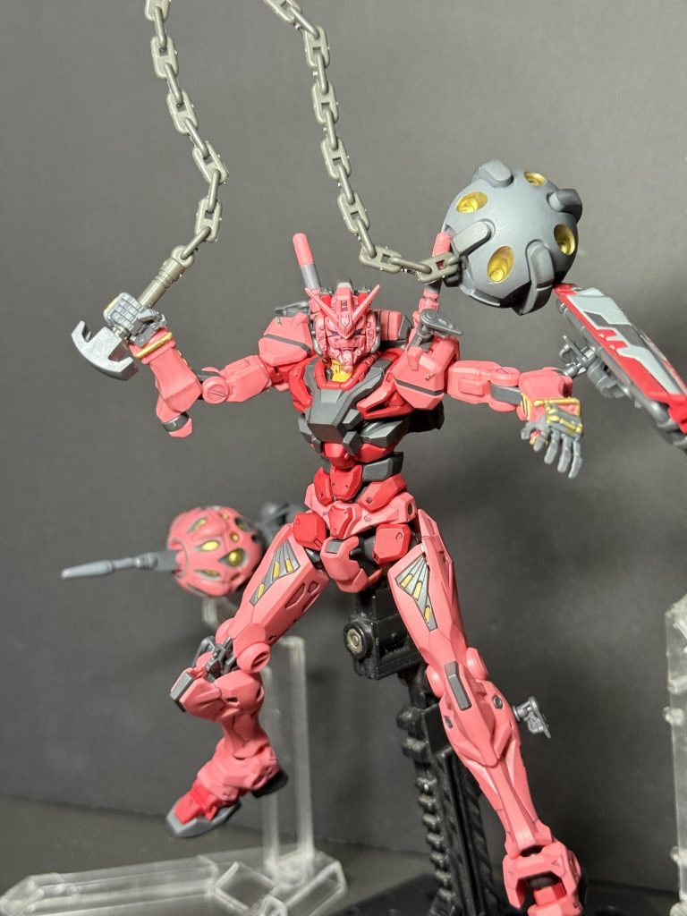 ガンダムハンマー、ビットなどの黄色部分は発色大変なので金色で💦 ご覧くださりありがとうございました！😊