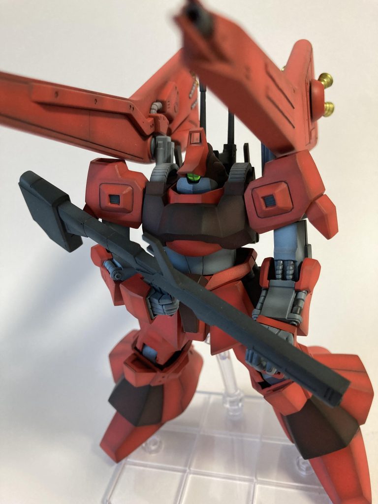 ビームカノン発射ポーズ頭部も上を向けます