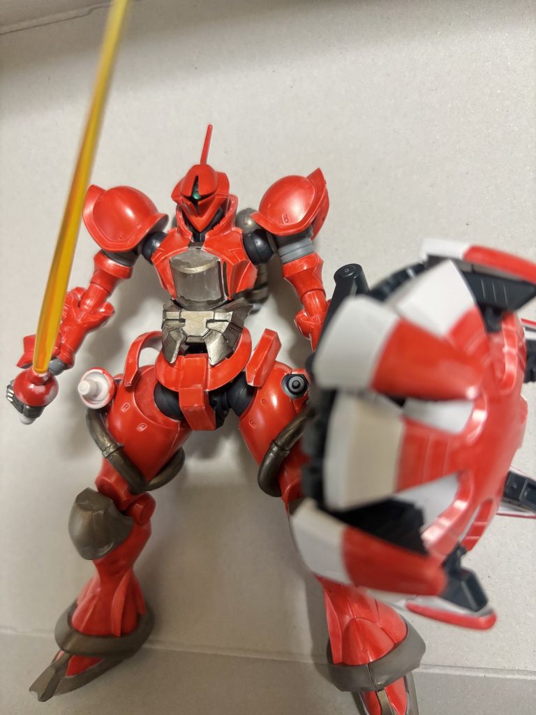 赤いギャン　ハクジ装備