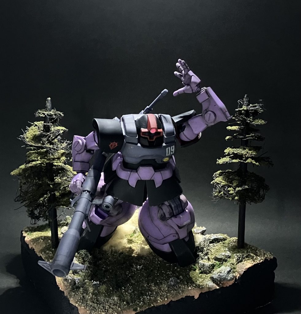 1/144 HGUC ドム ジオラマ–2枚目/制作者：mopi